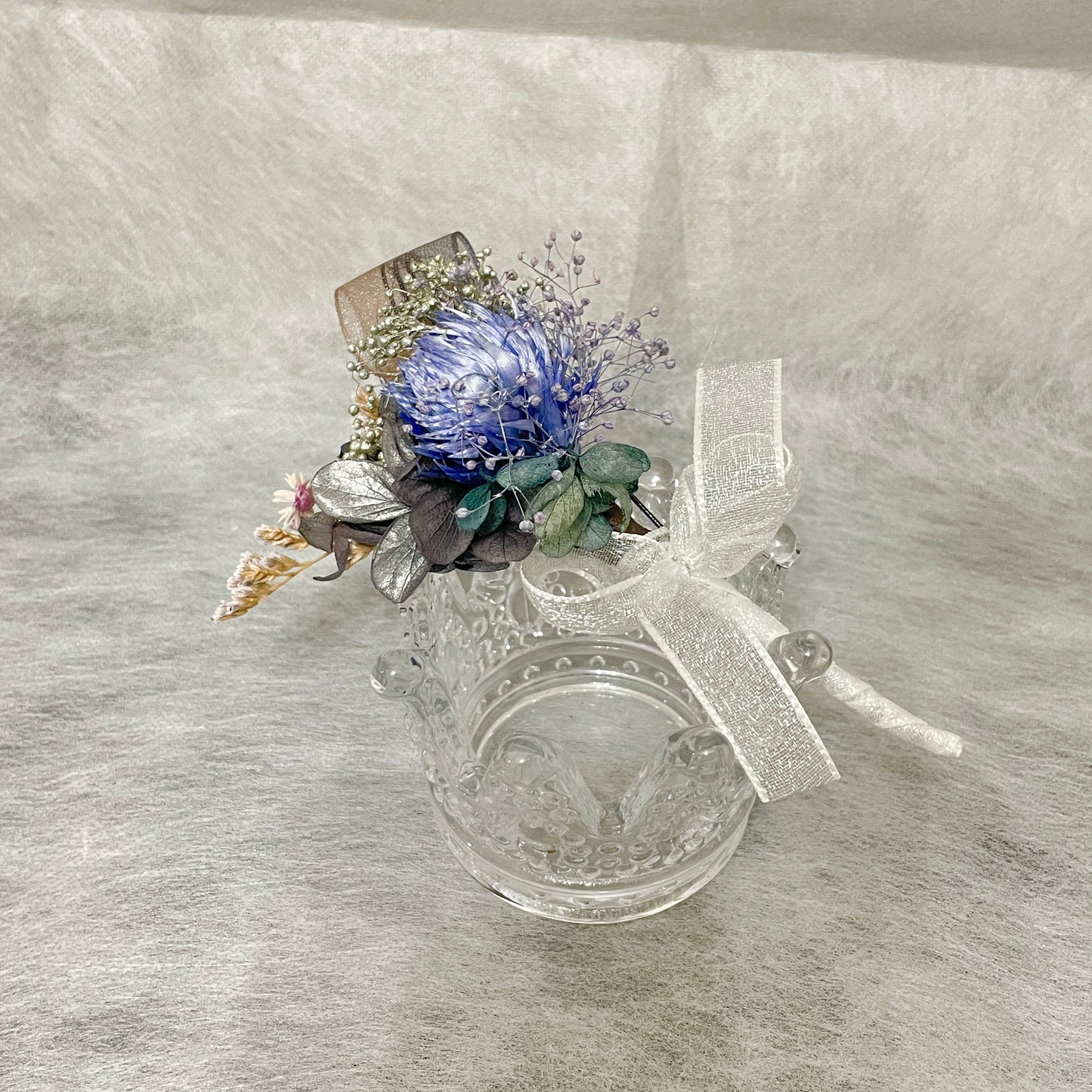 ミニブーケ - ブルー #m-52 -