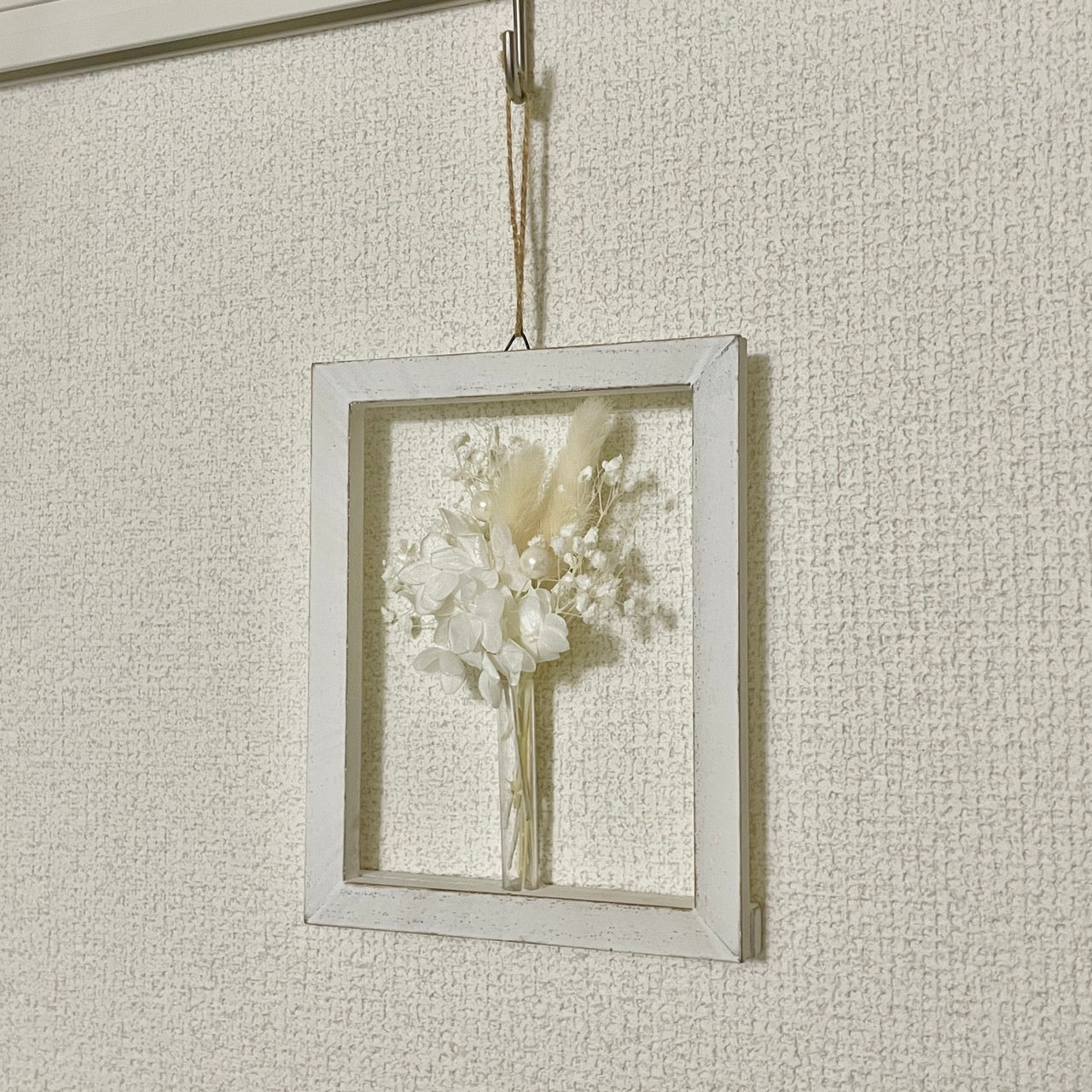 フレームフラワー - ホワイト #i-4 -